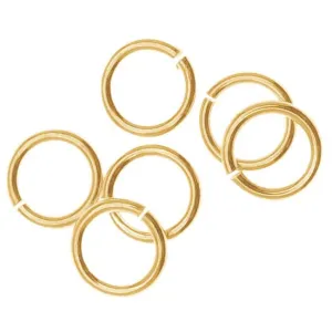 14K Gold FIlled Open Jump Rings 6mm 20 Gauge (10 pcs)
