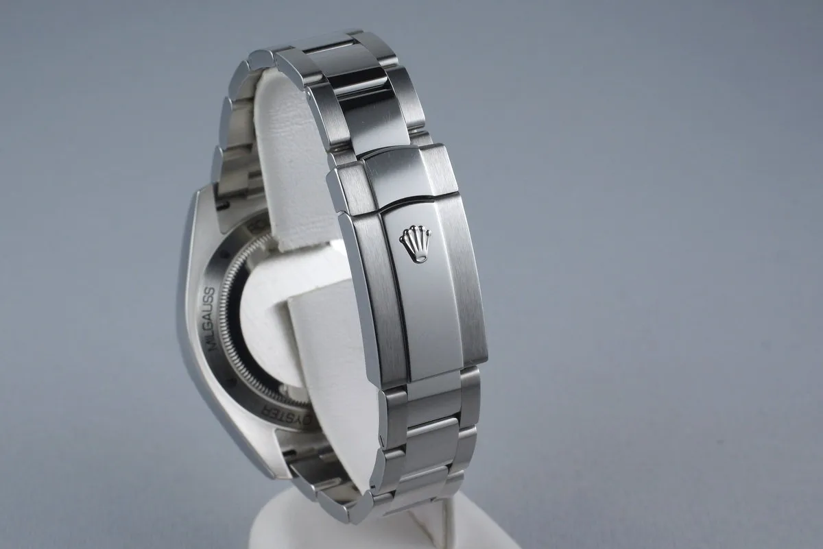 2015 Rolex Milgauss 116400GV with Box and Papers