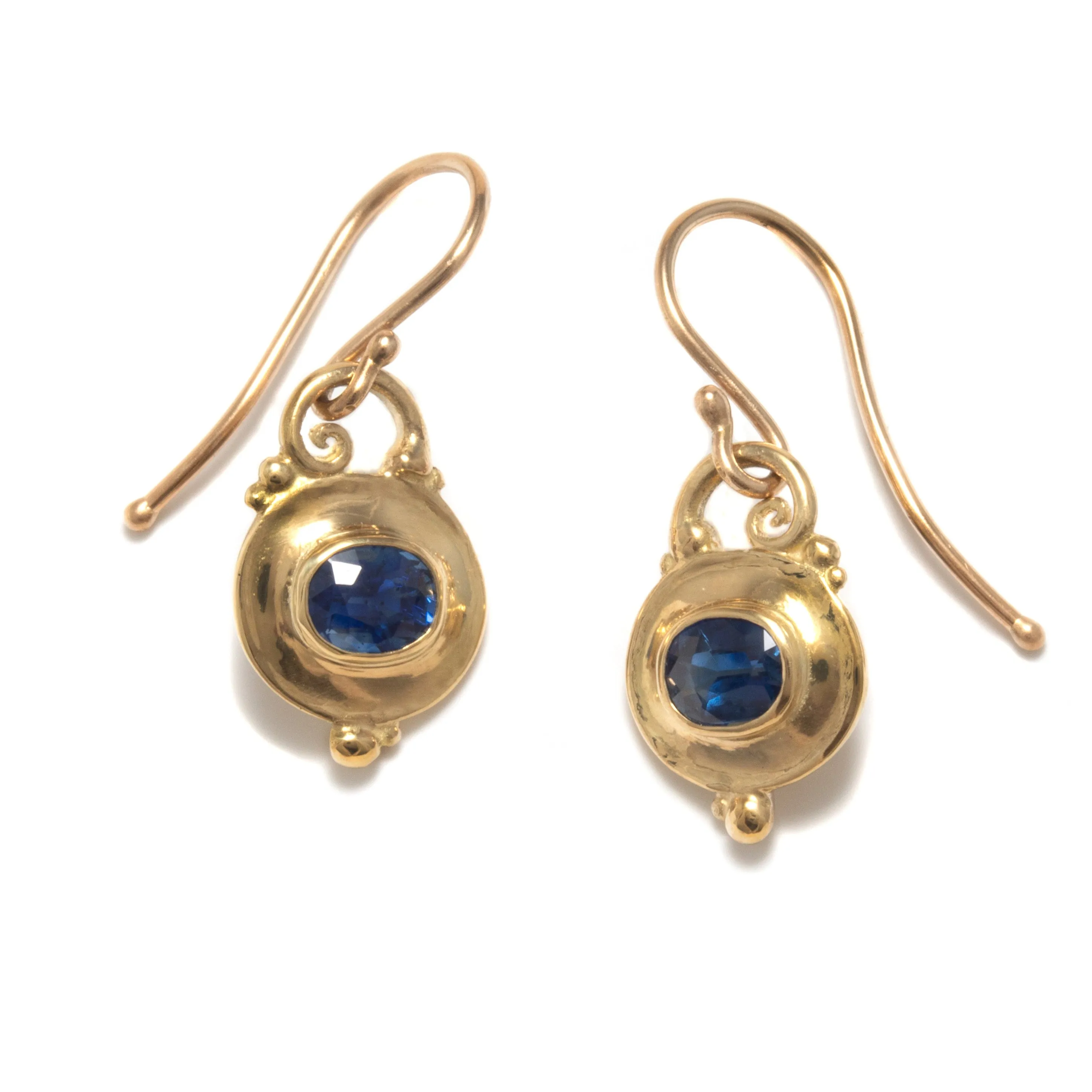 Blue Sapphire Earrings