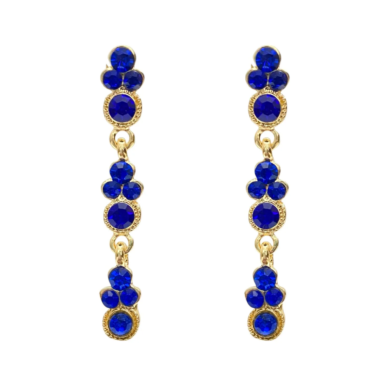 Candice Earrings - Sapphire