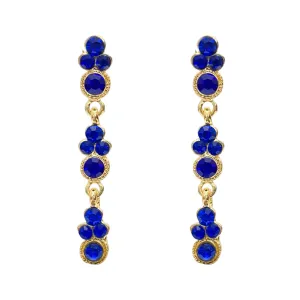 Candice Earrings - Sapphire