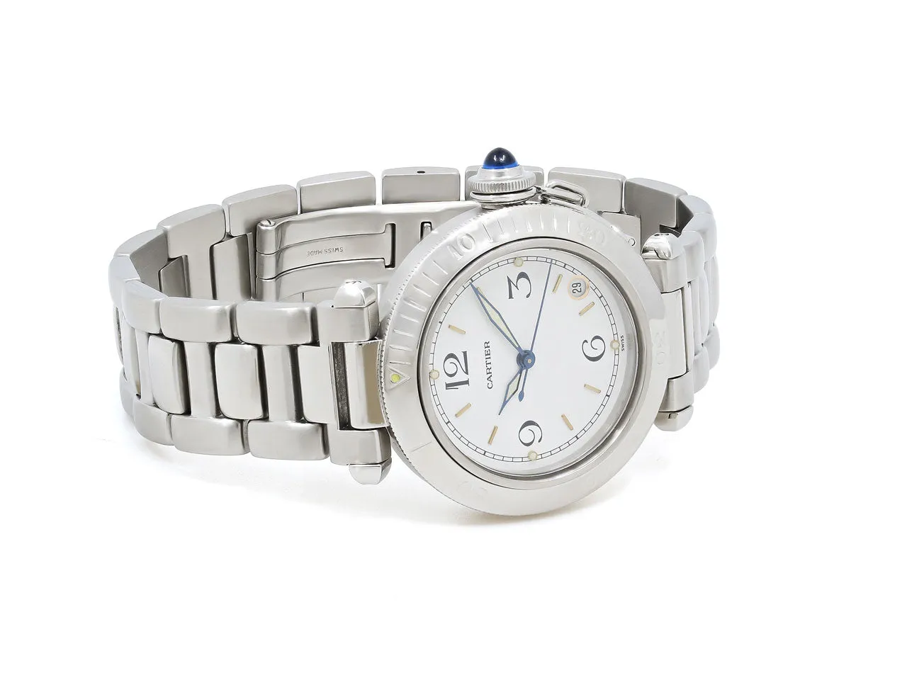 Cartier 'Pasha de Cartier' Watch in Stainless Steel, 35 mm