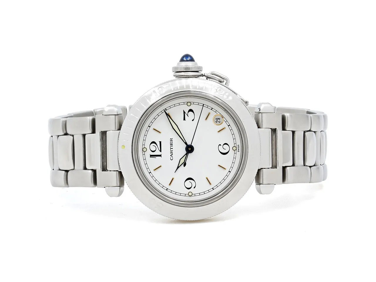 Cartier 'Pasha de Cartier' Watch in Stainless Steel, 35 mm