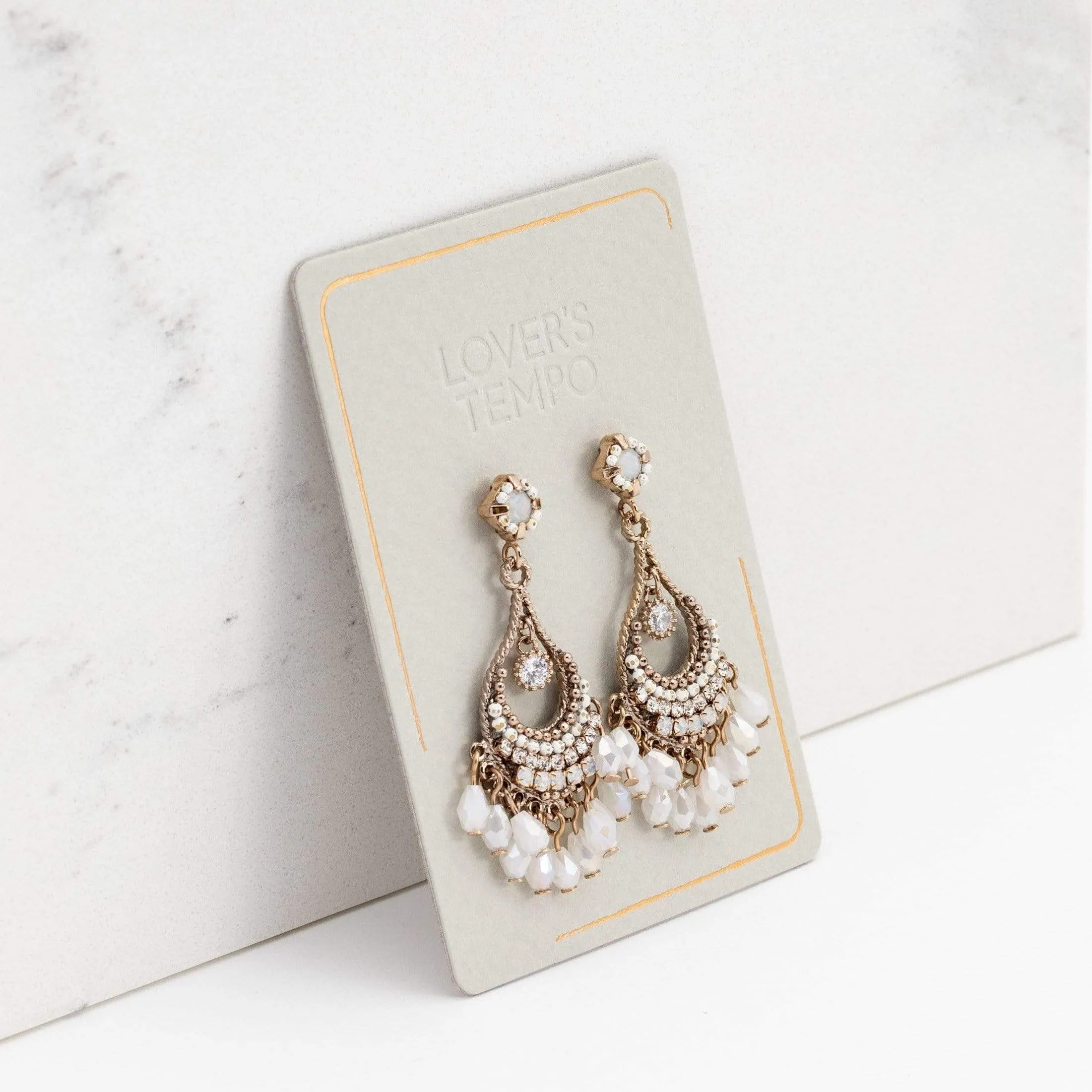 Coco Beaded Chandelier Earrings