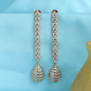Danglers Zircon/AD Earring 6053-08