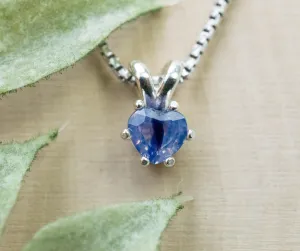 Sapphire Pendant; Natural Untreated Vietnam Sapphire; 0.700cts