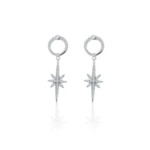 Star Burst Drop Earrings