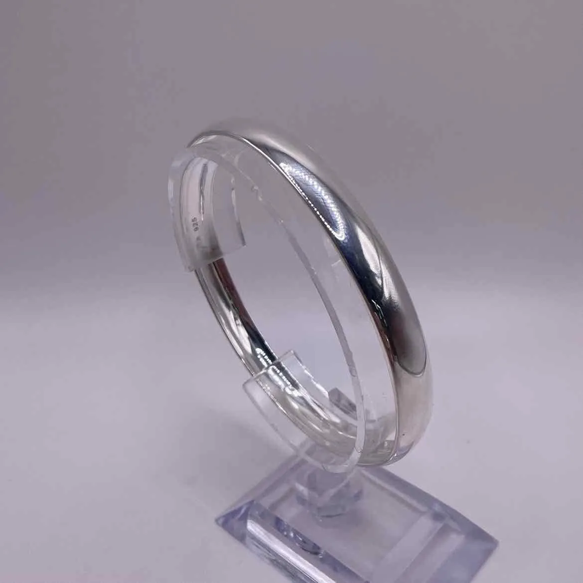 Sterling Silver 8mm Wide Bangle Bracelet