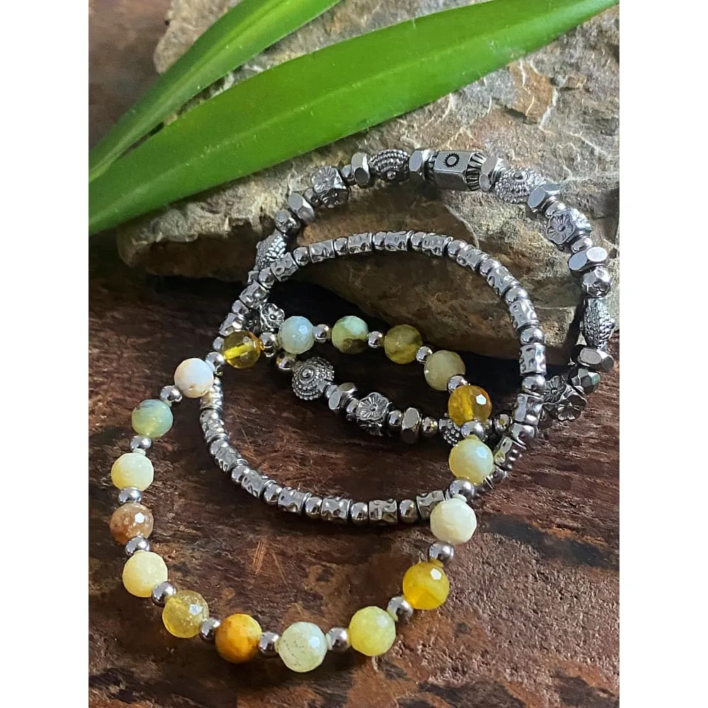 YELLOW OPAL BRACELET
