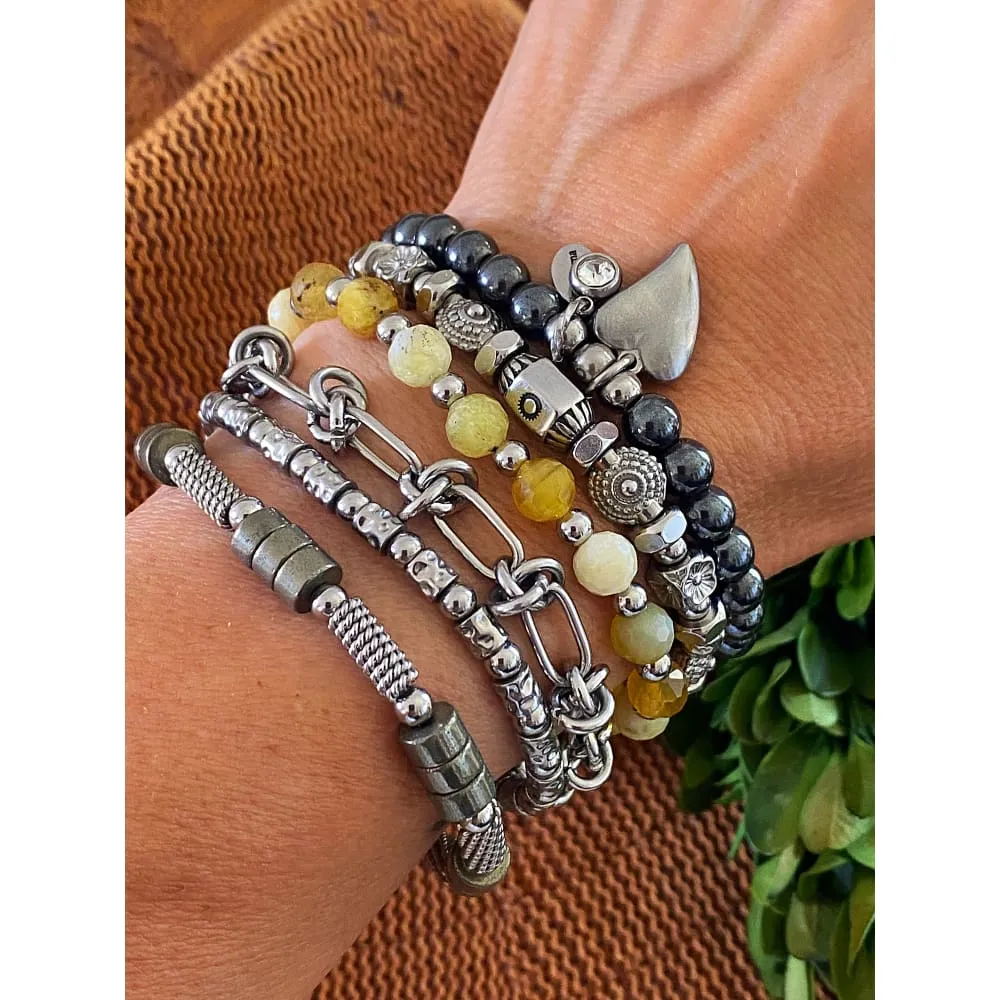 YELLOW OPAL BRACELET